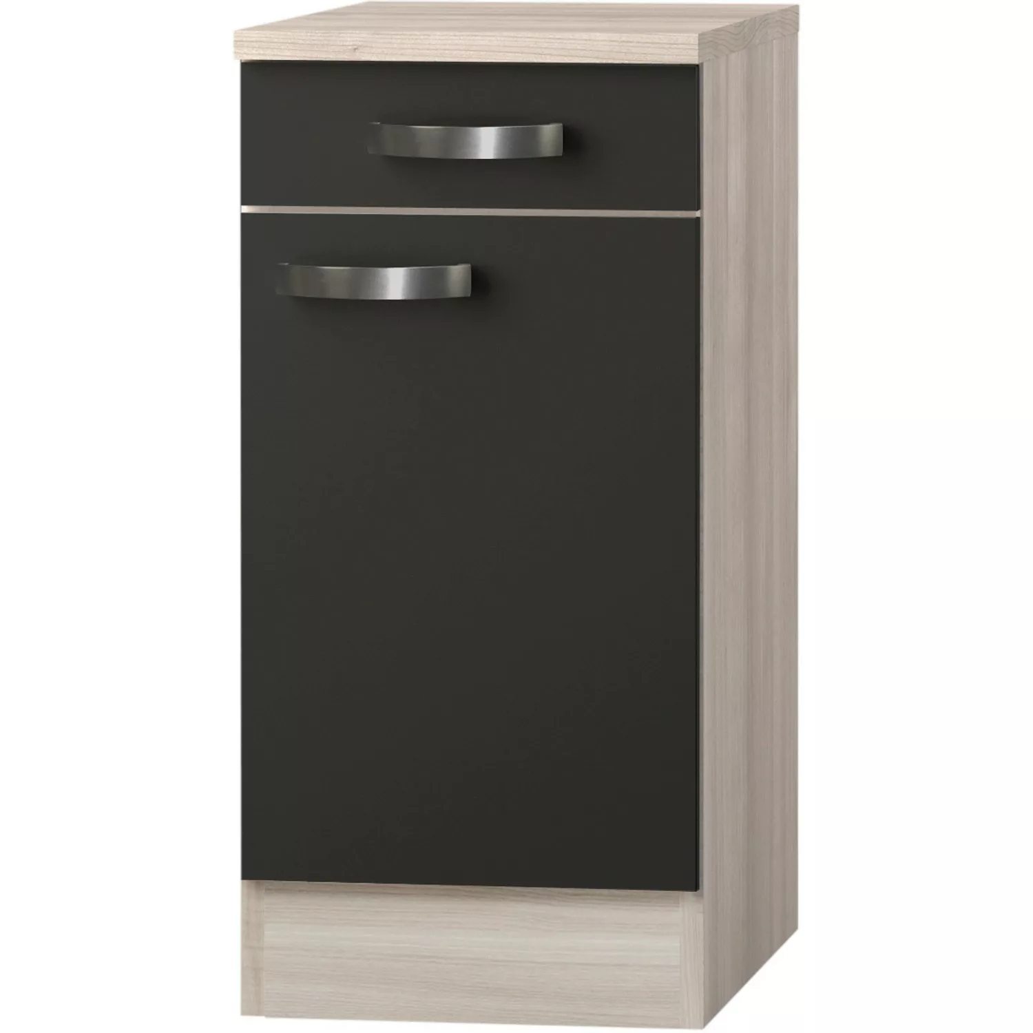 Optifit Unterschrank Faro220 40 cm x 84,8 cm x 60 cm Anthrazit-Braun günstig online kaufen