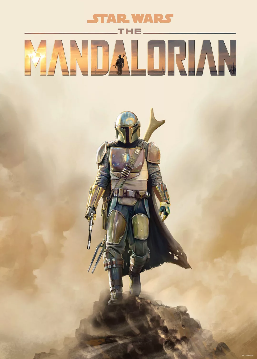 Komar Wandbild "Mandalorian Movie Poster", Disney-Star Wars, (1 St.), Kinde günstig online kaufen