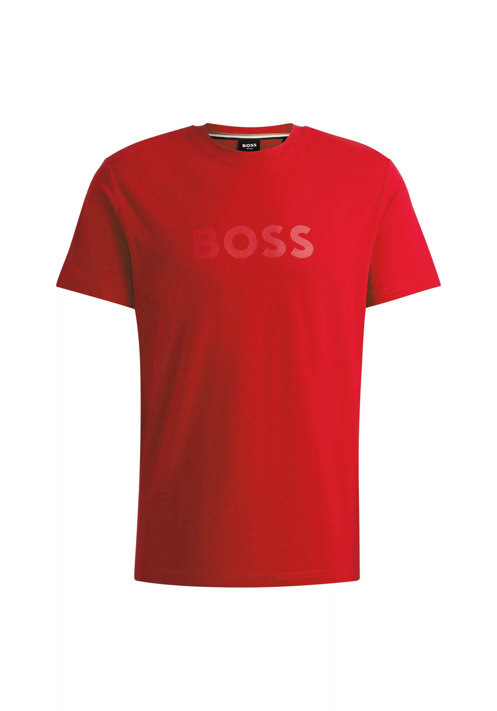 BOSS T-Shirt T-Shirt RN mit großem Markenprint auf der Brust günstig online kaufen