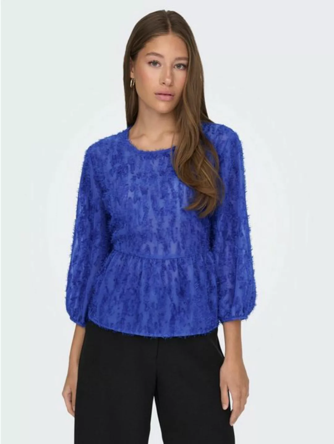 JACQUELINE de YONG Blusenshirt Elegante 3/4 ASrm Bluse Mesh Blumen Shirt JD günstig online kaufen