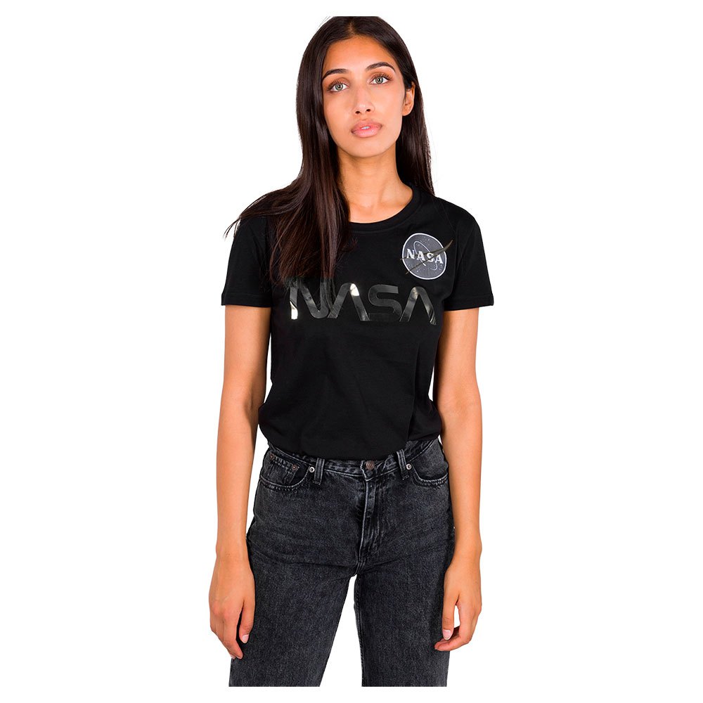 Alpha Industries Nasa Pm Kurzärmeliges T-shirt XL Black / Chrome günstig online kaufen
