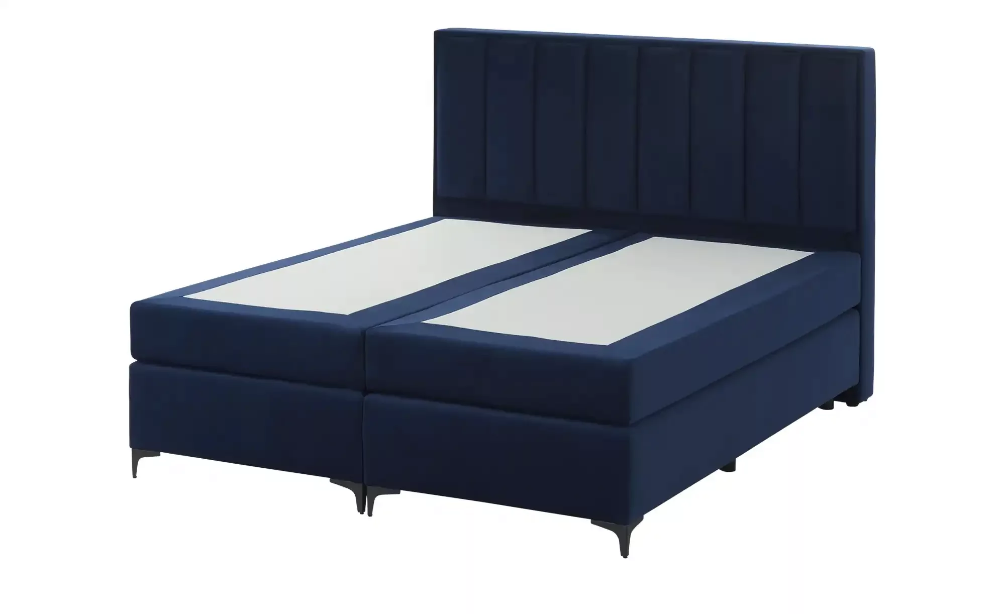 Boxspringbett mit Pfeifensteppung  Alicja ¦ blau ¦ Maße (cm): B: 183 H: 133 günstig online kaufen