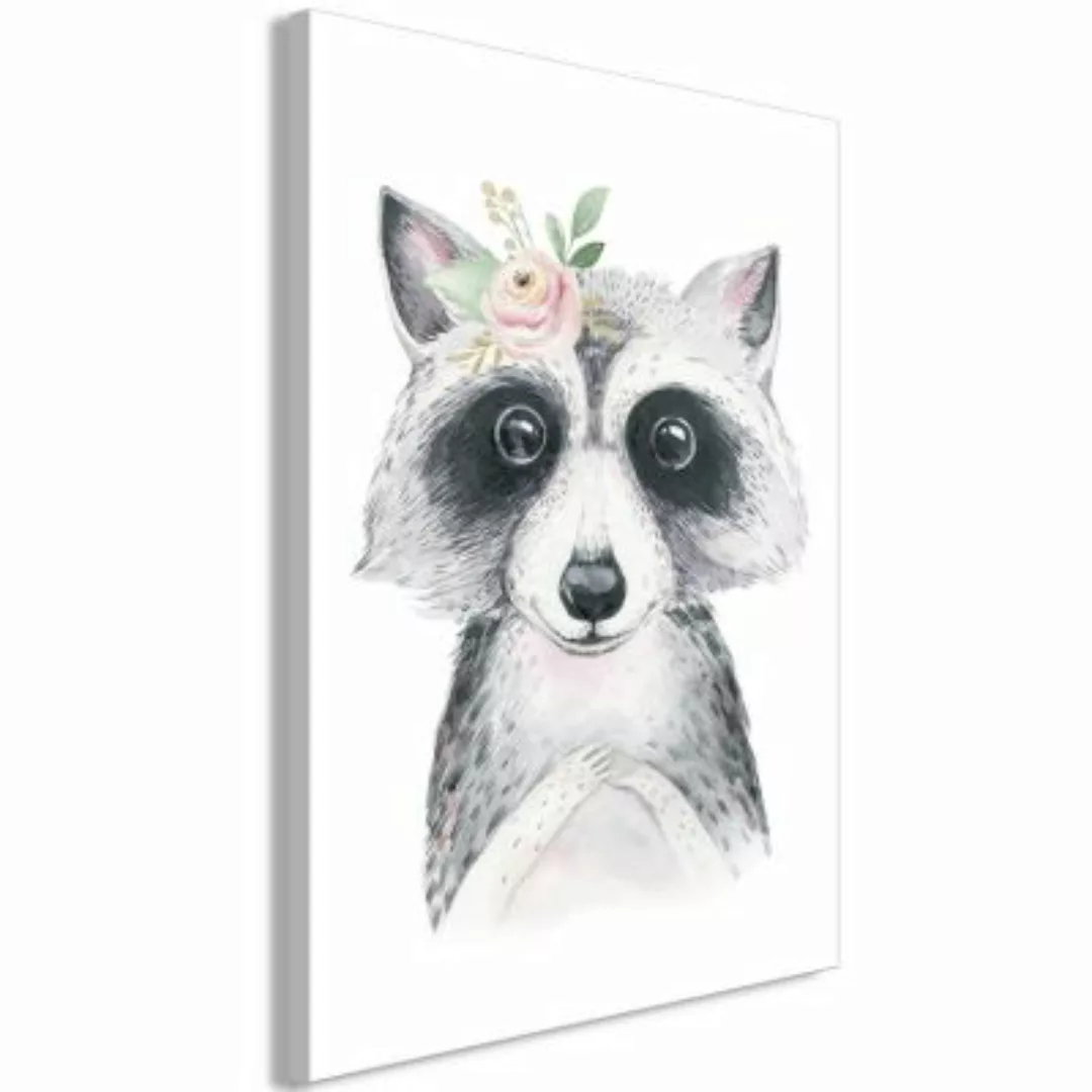 artgeist Wandbild Little Raccoon (1 Part) Vertical mehrfarbig Gr. 40 x 60 günstig online kaufen