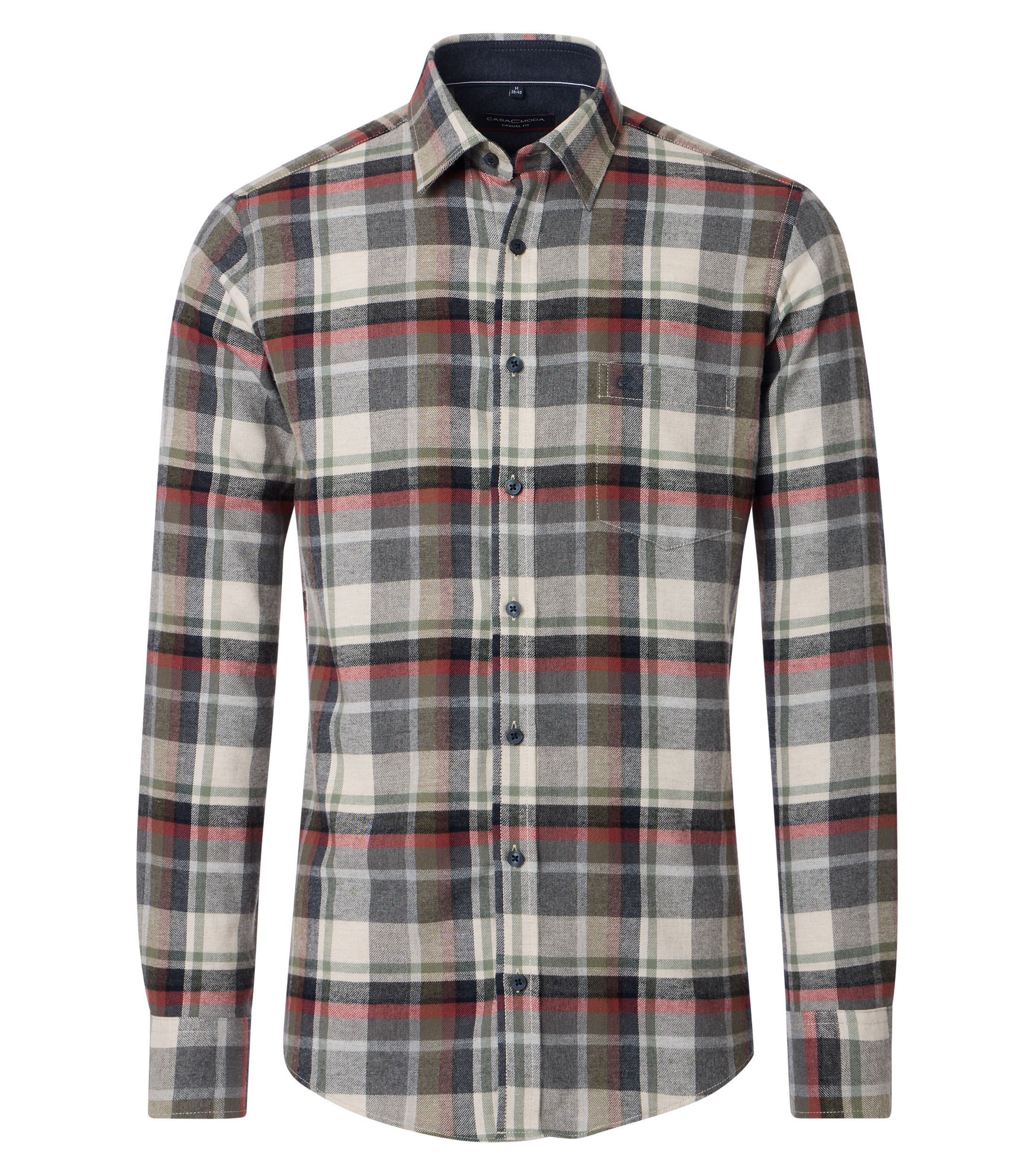 CASAMODA Flanellhemd CASAMODA Flanellhemd kariert günstig online kaufen