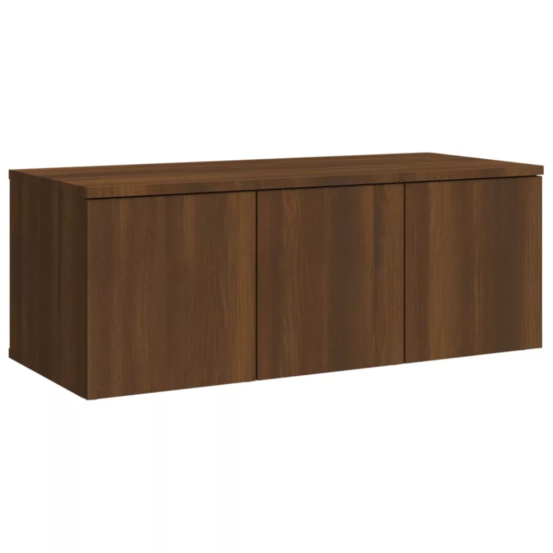 Vidaxl Tv-schrank Braun Eichen-optik 80x34x30 Cm Holzwerkstoff günstig online kaufen