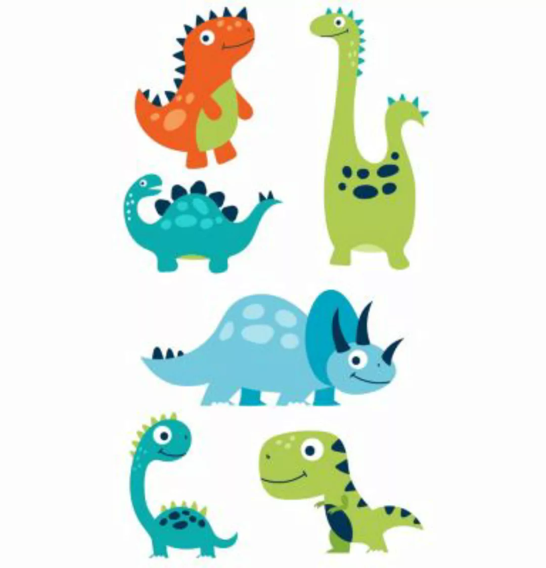 EmmiJules Wandtattoo Dinosaurier Set das Kinderzimmer mehrfarbig Gr. 60 x 4 günstig online kaufen
