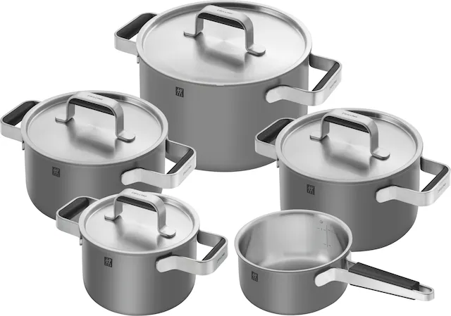 Zwilling Topf-Set »Pure«, Edelstahl 18/10, (Set, 5 tlg., 3 Kochtöpfe (16, 2 günstig online kaufen