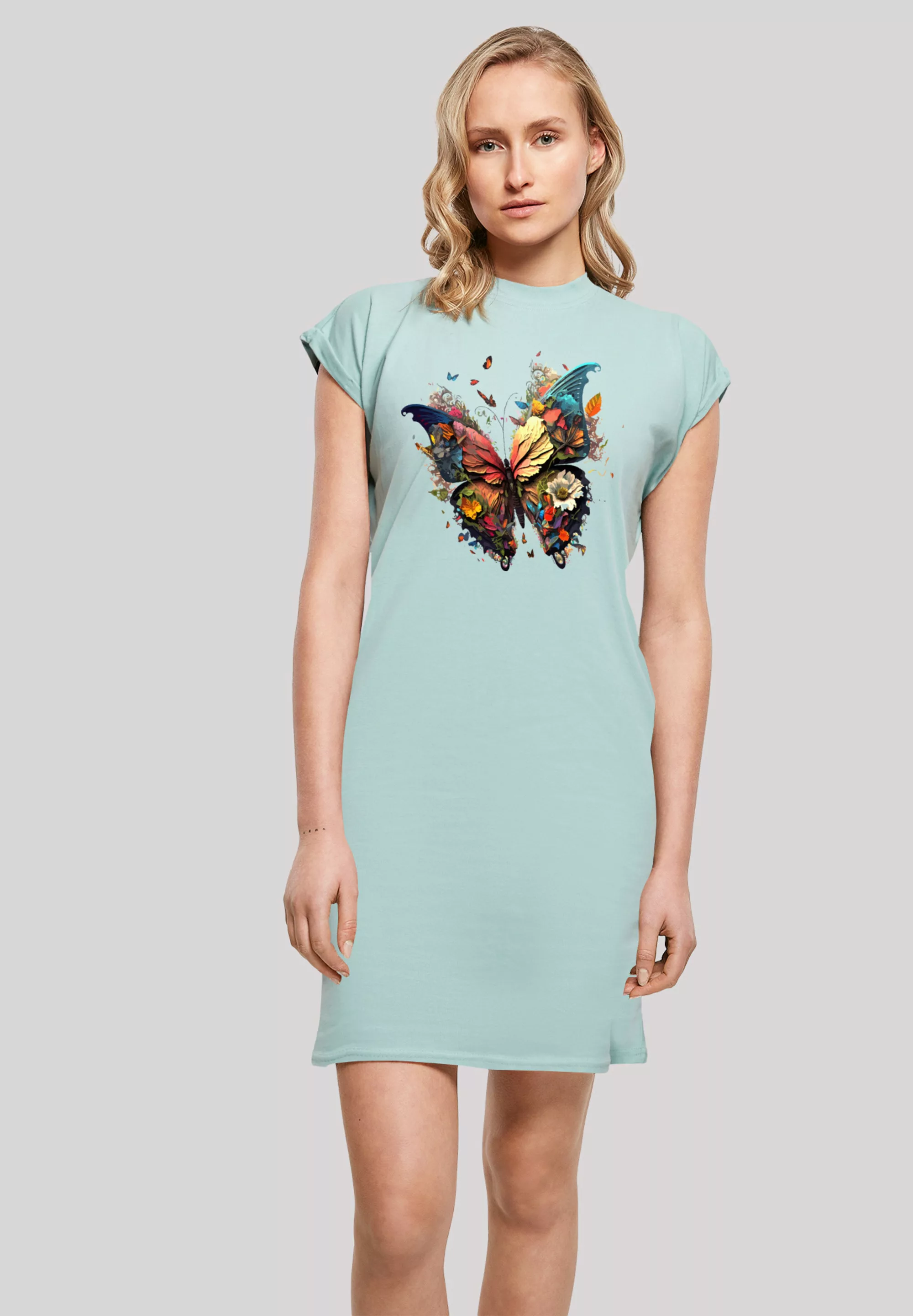 F4NT4STIC Shirtkleid "Schmetterling Bunt", Print günstig online kaufen