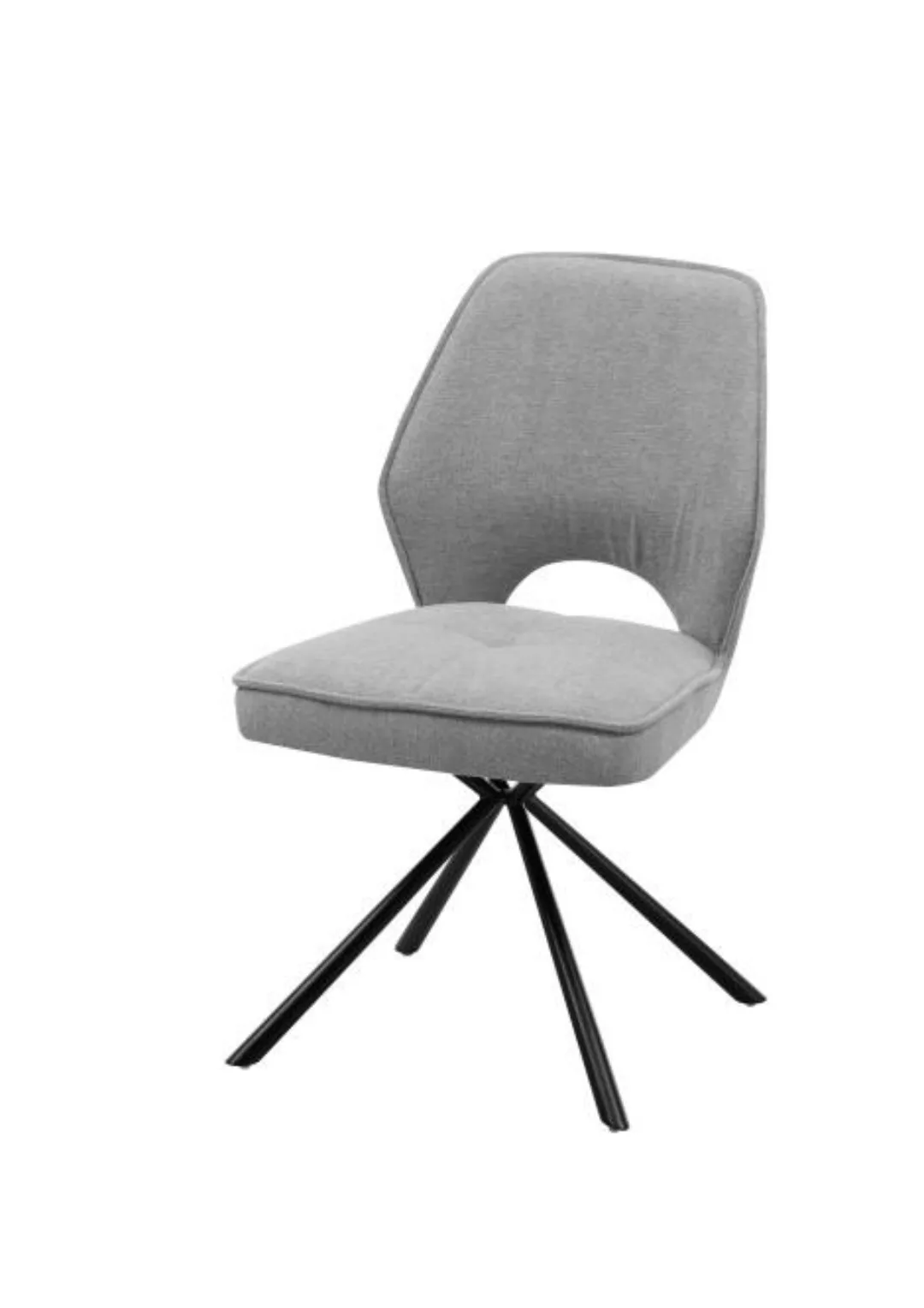 Polsterstuhl - grau - 48 cm - 89 cm - 60 cm - Stühle > Esszimmerstühle - Mö günstig online kaufen