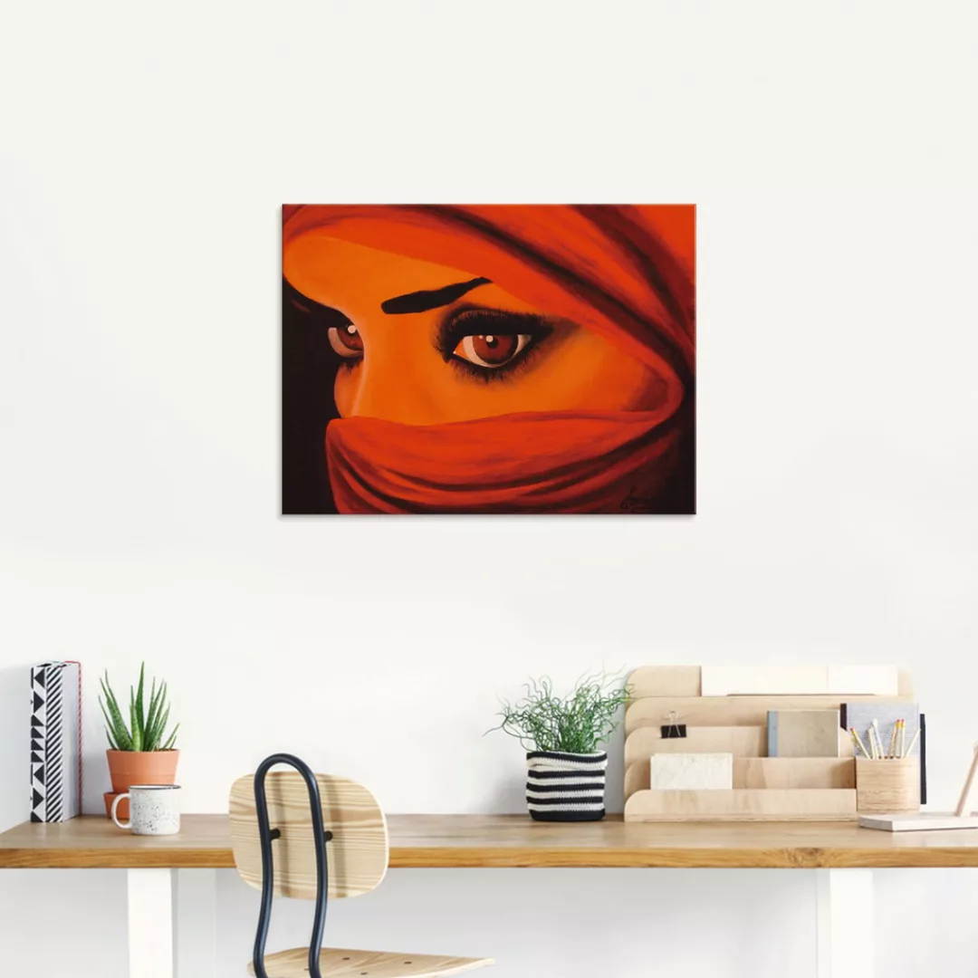 Artland Glasbild "Tuareg-Die von Gott Verlassene", Frau, (1 St.), in versch günstig online kaufen