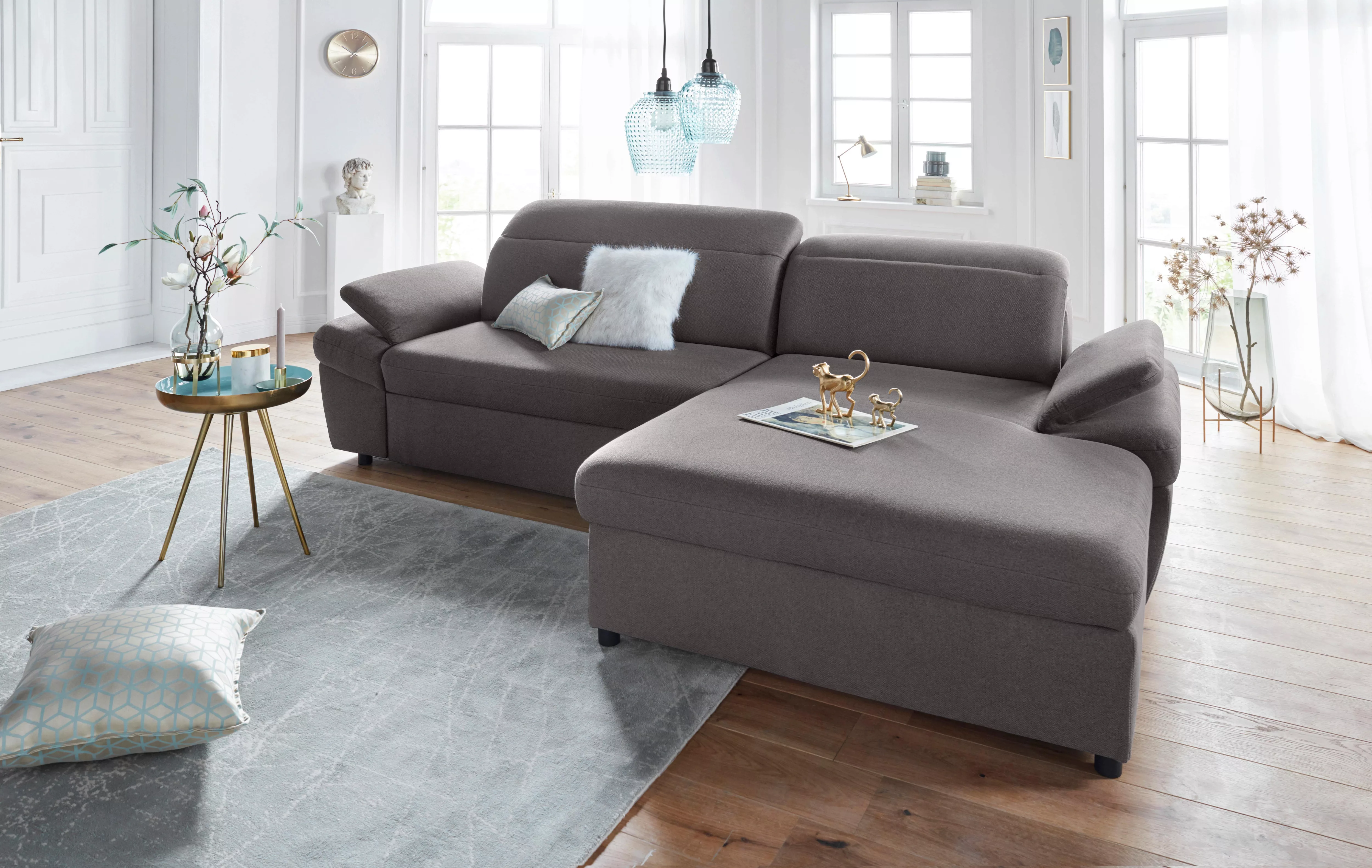 exxpo - sofa fashion Ecksofa "Daytona, L-Form", wahlweise mit Bettfunktion günstig online kaufen