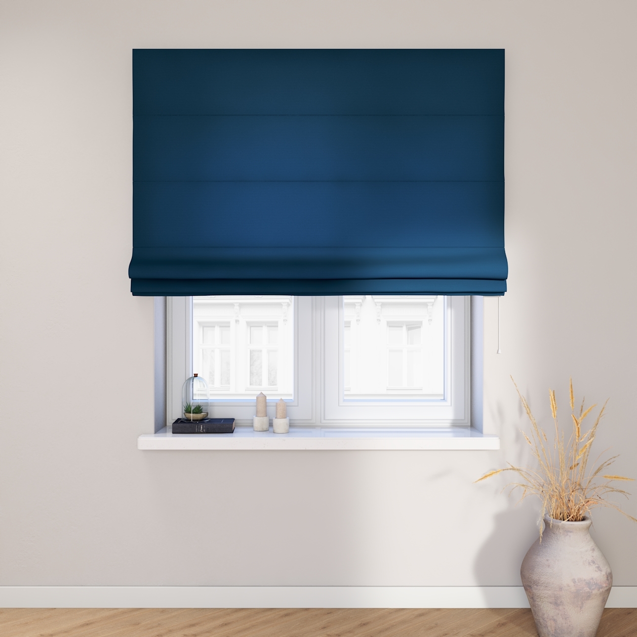 Dekoria Raffrollo Capri, marinenblau , 120 x 160 cm günstig online kaufen