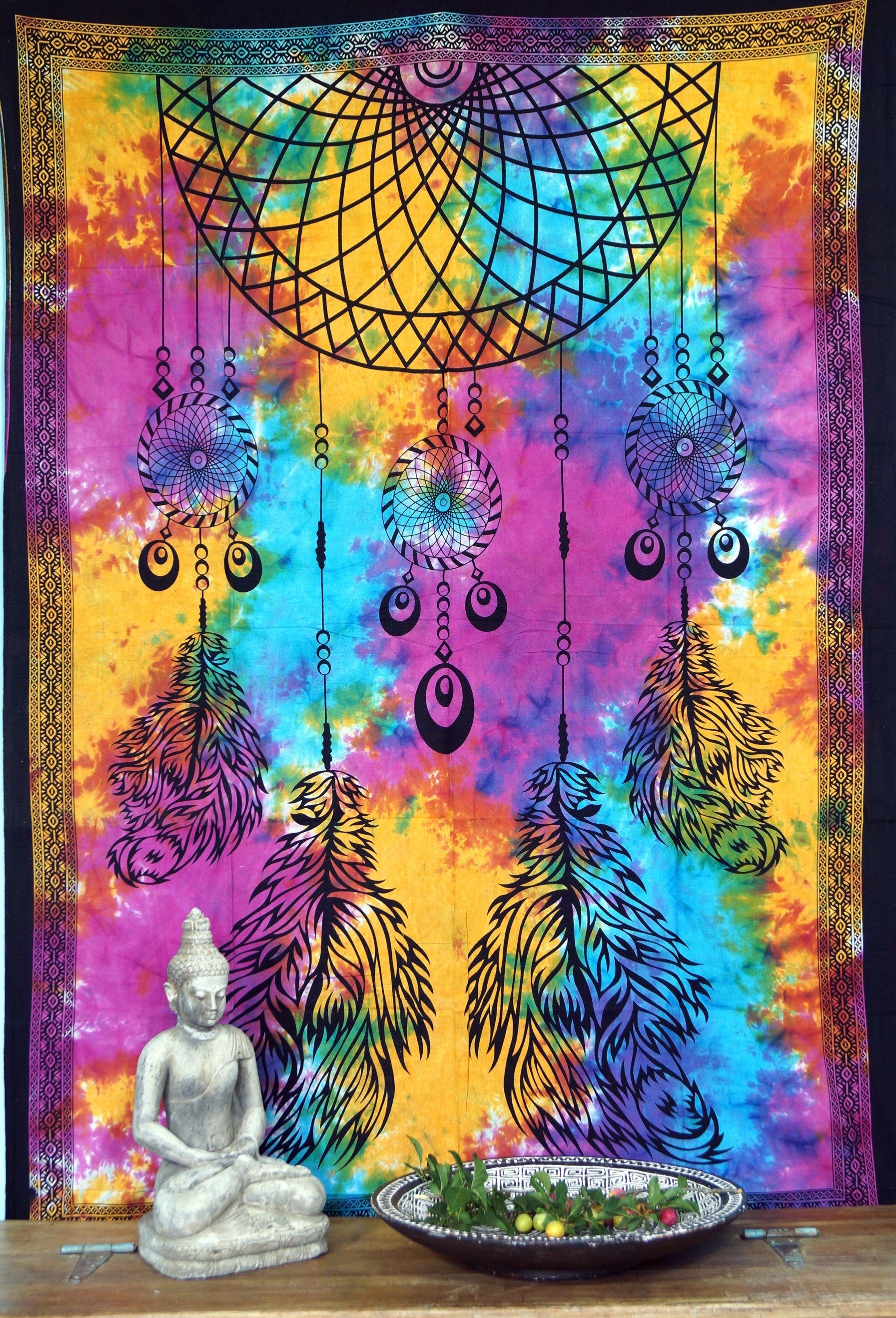 Guru-Shop Tagesdecke Boho-Style Wandbehang, indische Tagesdecke günstig online kaufen