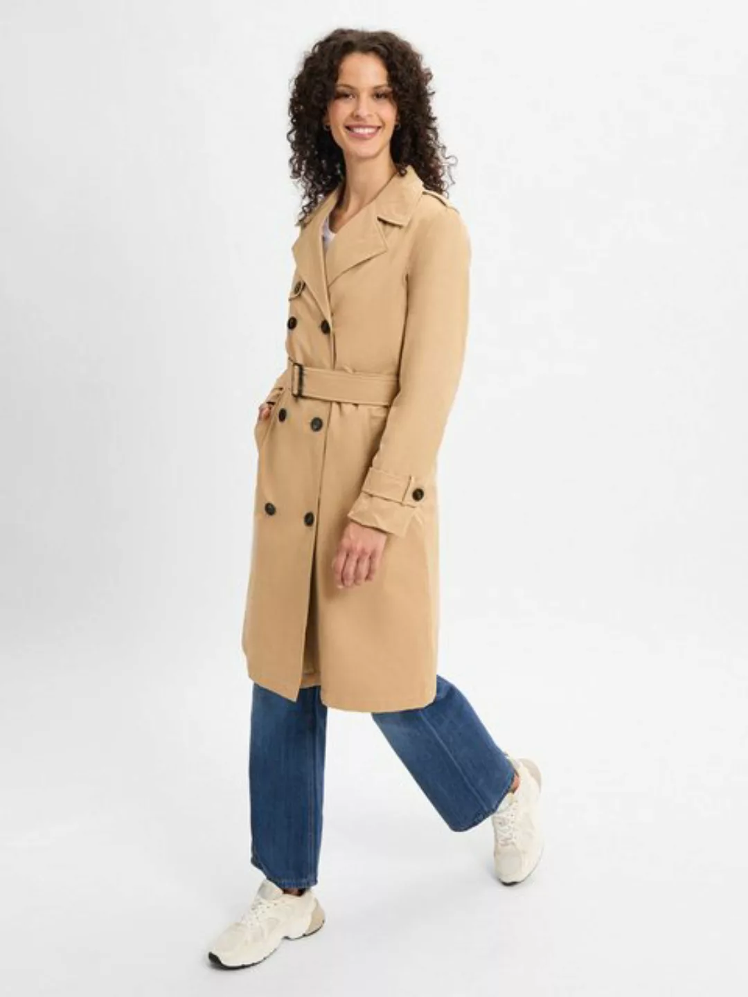 s.Oliver Funktionsmantel Wattierter Trenchcoat mit Innenprint günstig online kaufen