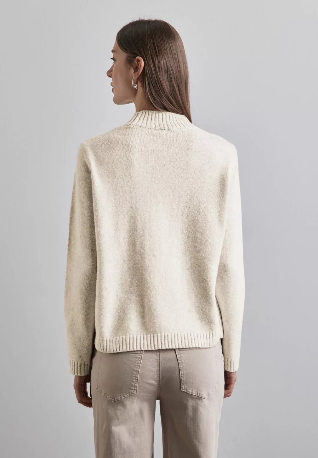 STREET ONE Strickpullover - Damen Strickpullover - Turtleneck, Langarm, Ang günstig online kaufen