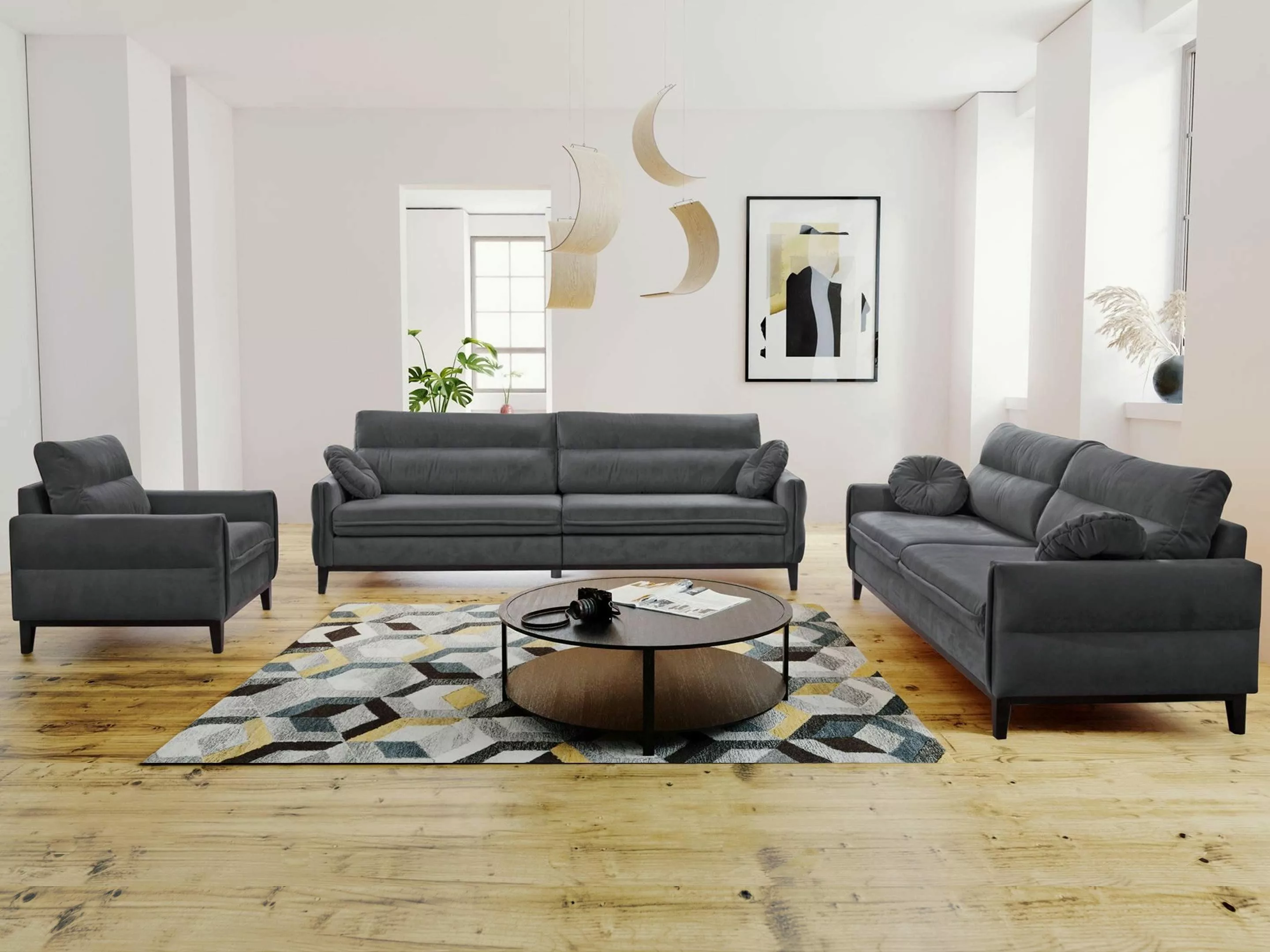 Beautysofa Polstergarnitur Belweder, (Couchgarnitur 321 Möbelset), günstig online kaufen