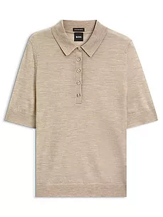Polo-Pullover Fidenka BOSS beige günstig online kaufen