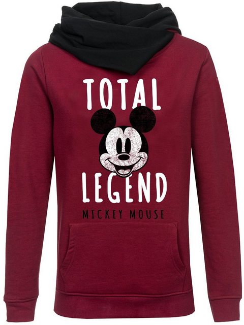 Mickey & Minnie Mouse Total Legend Damen Schalkragenpullover rot günstig online kaufen