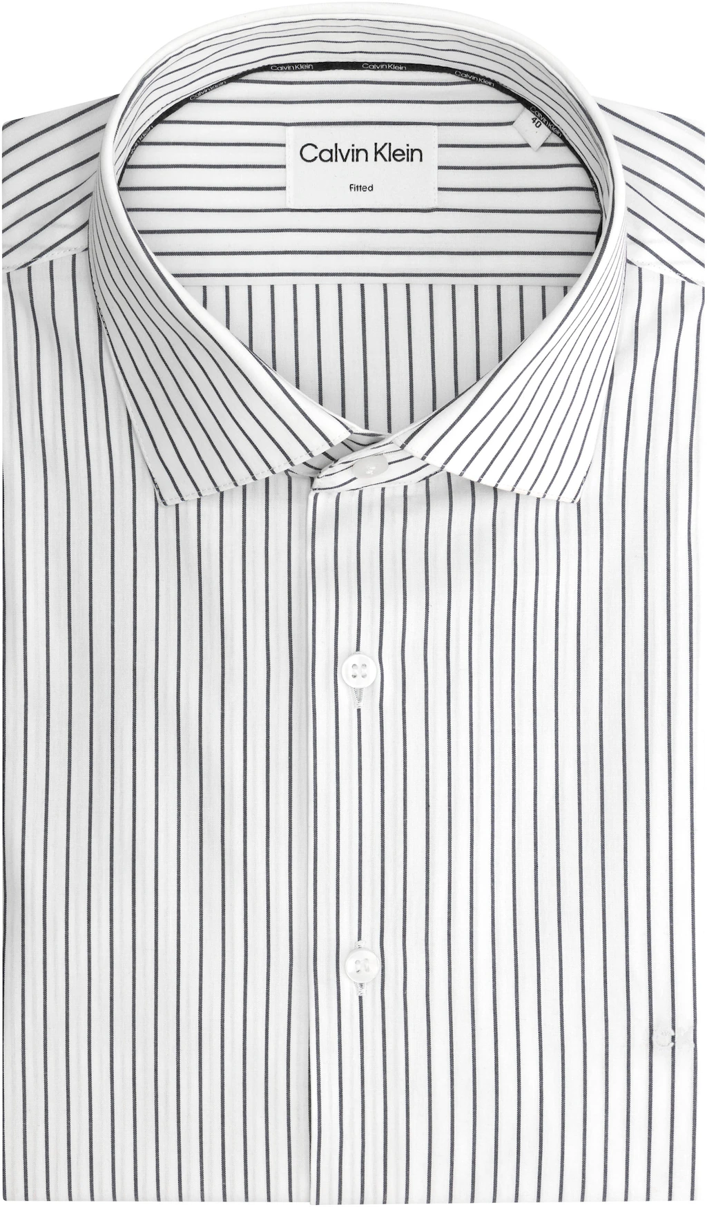 Calvin Klein Langarmhemd "THERMO TECH STRIPE FITTED SHIRT" günstig online kaufen