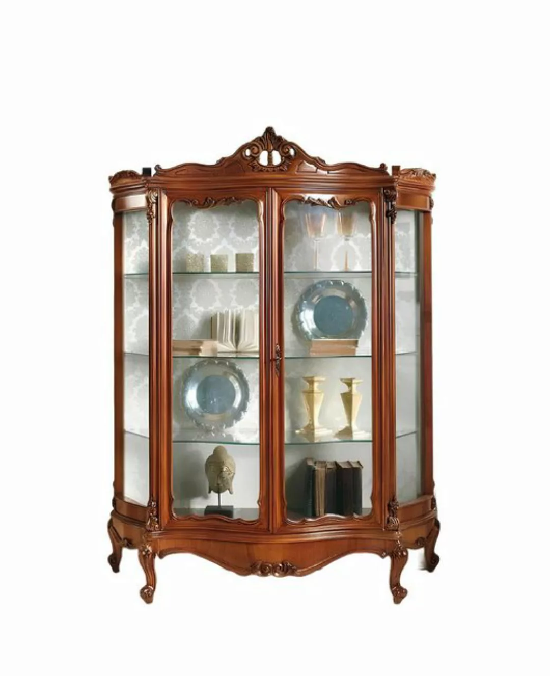 JVmoebel Vitrine Glasschrank Vitrine Anrichte Möbel Holzschrank xxl Vitrine günstig online kaufen