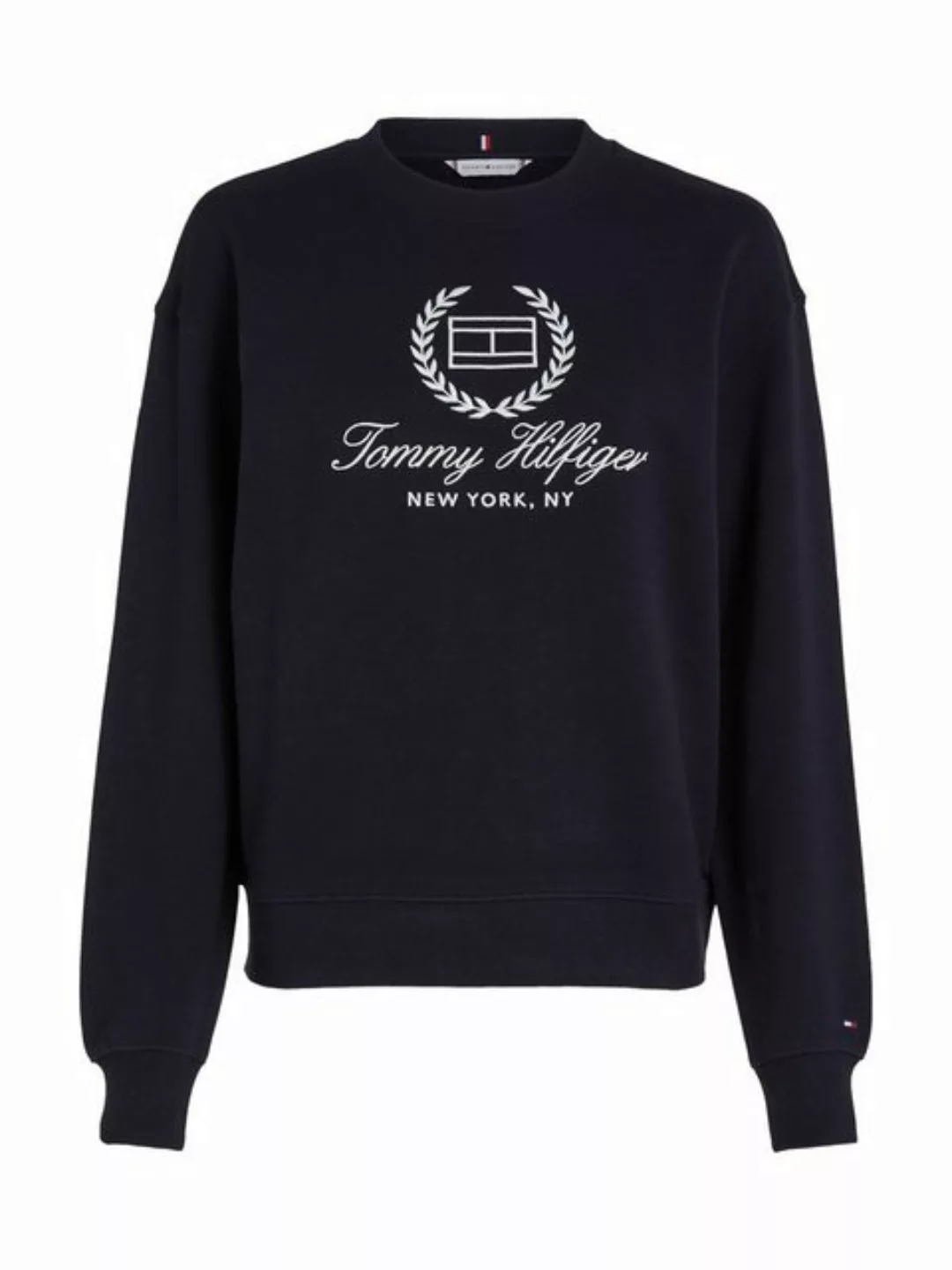 Tommy Hilfiger Sweatshirt REG FLAG SCRIPT CNK SWTSHRT mit Logodruck auf der günstig online kaufen