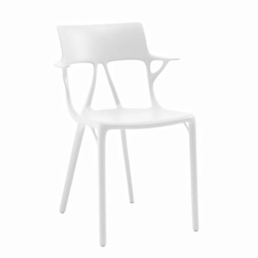 Sessel A.I plastikmaterial weiß / Durch künstliche Intelligenz entworfen - günstig online kaufen