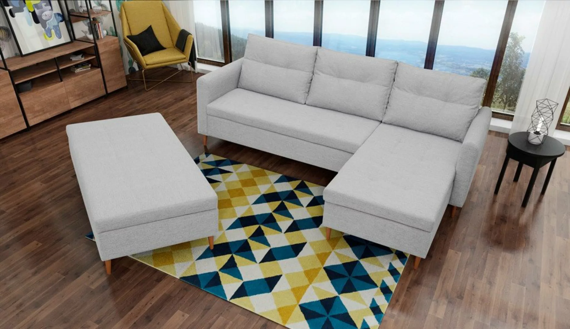 ALTDECOR Ecksofa ERO, Couch mit Schlaffunktion, Wohnzimmer - Wohnlandschaft günstig online kaufen