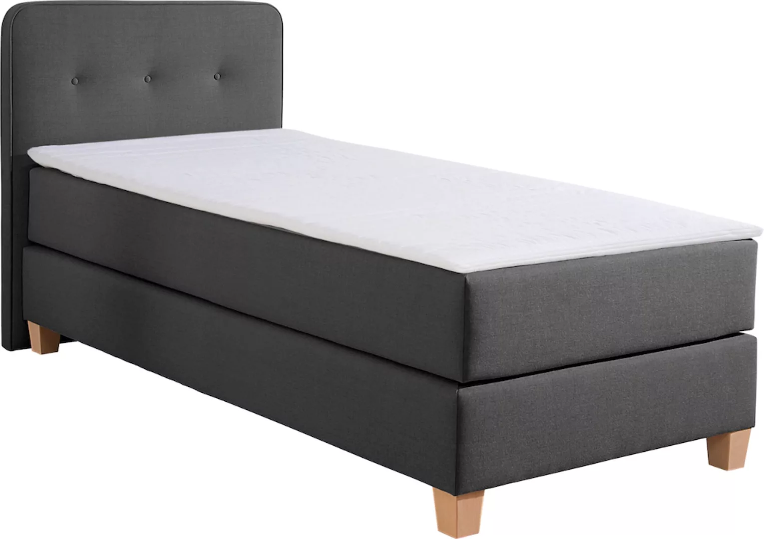 Home affaire Boxspringbett "Fargo", inkl. Topper, in 3 Matratzenarten, in S günstig online kaufen