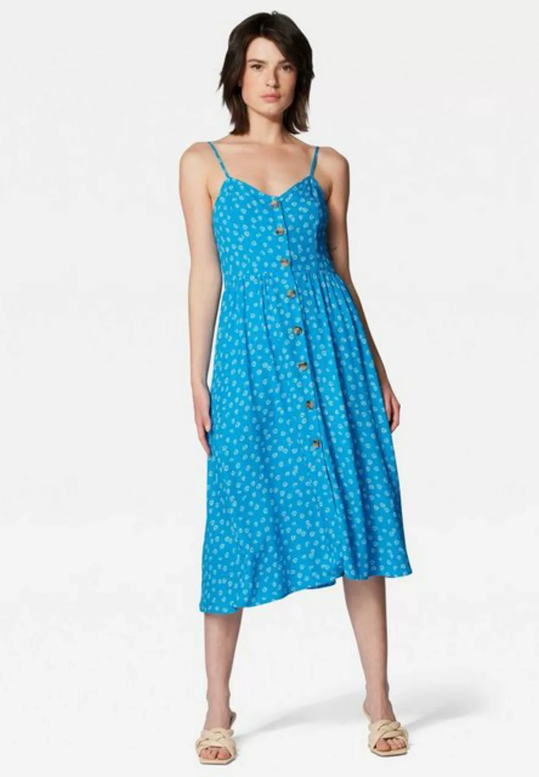 Mavi Sommerkleid "BUTTON UP DRESS", Spaghettiträger Kleid günstig online kaufen