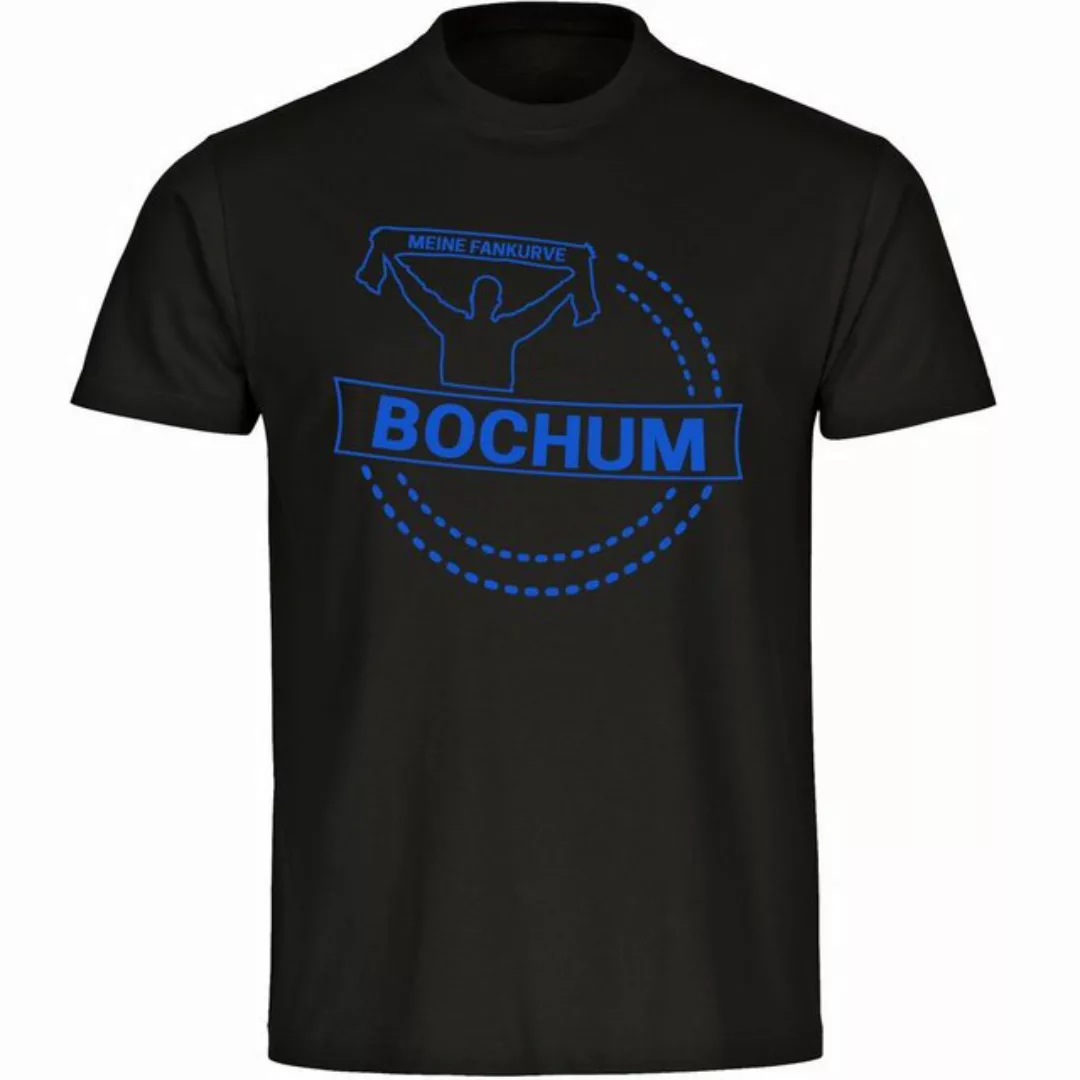 multifanshop T-Shirt Herren Bochum - Meine Fankurve - Männer günstig online kaufen