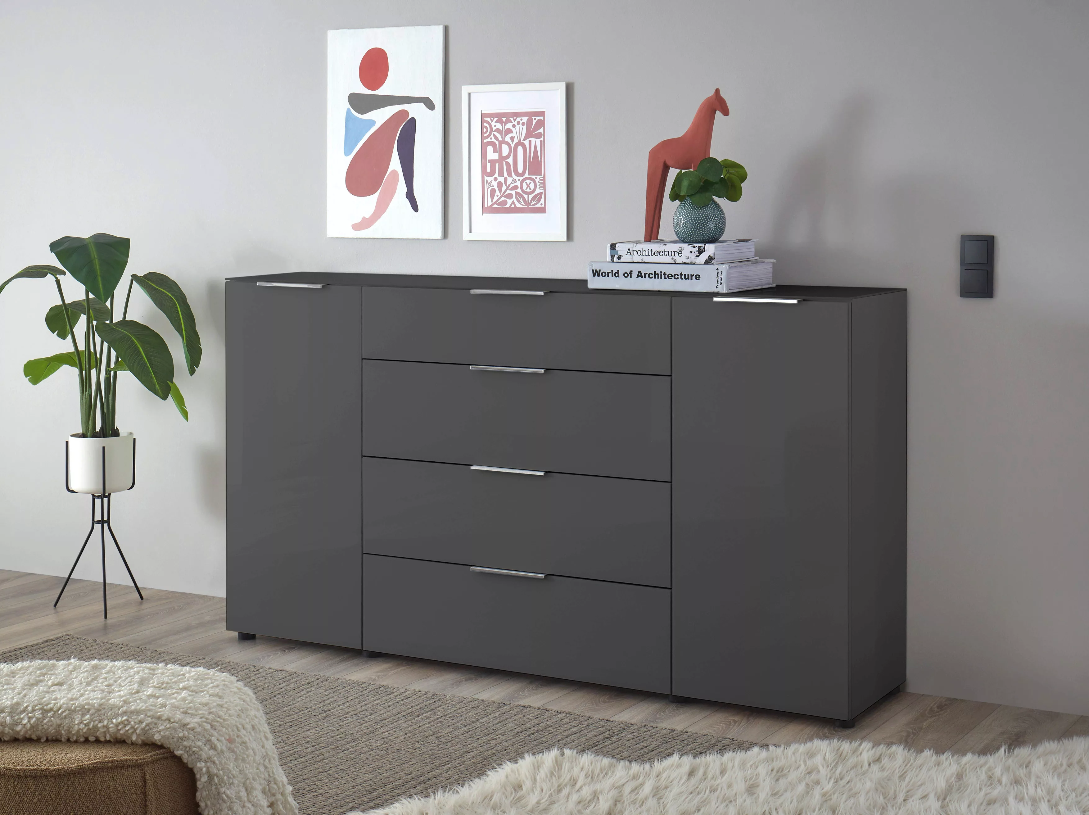 HBZ Sideboard "Santorin Kommode mit Schubkästen, BxHxT 180x99x40 cm", (1 St günstig online kaufen