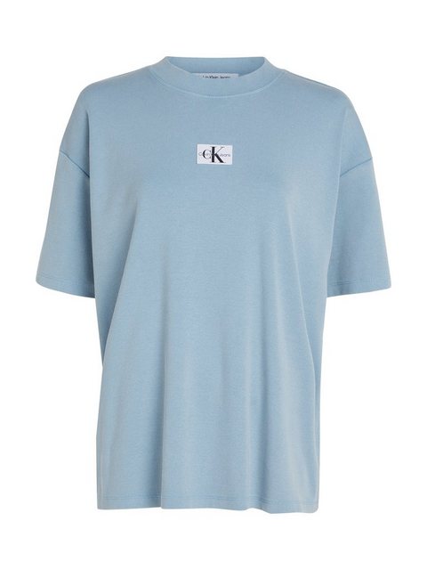 Calvin Klein Jeans T-Shirt WASHED RIB LABEL BOYFRIEND TEE mit Logomarkenpat günstig online kaufen