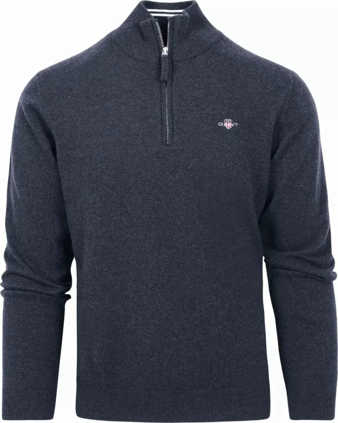 Gant Halfzip-Wollpullover Dunkelblau - Größe 3XL günstig online kaufen