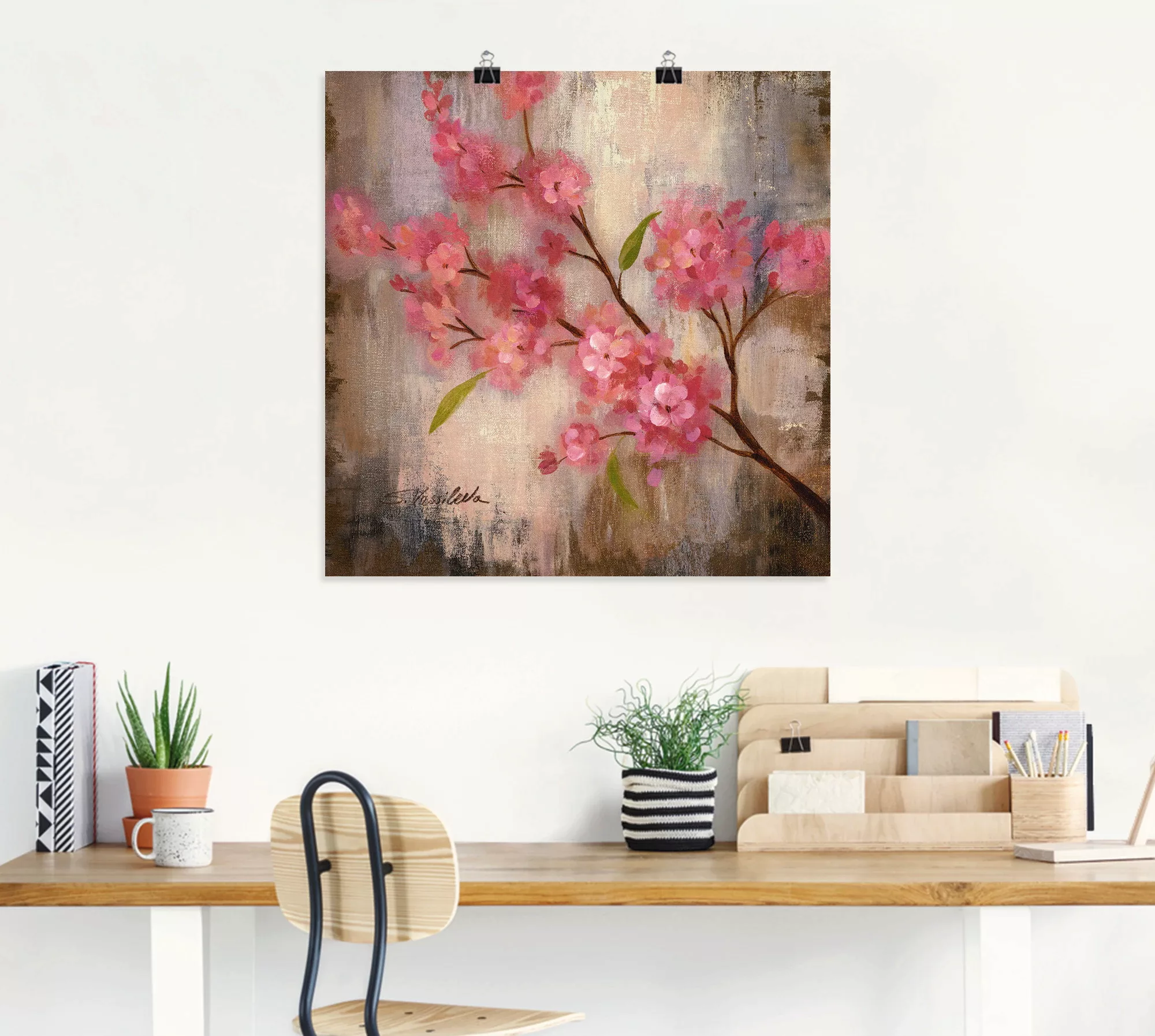 Artland Wandbild »Kirschblüte II«, Blumen, (1 St.), als Leinwandbild, Poste günstig online kaufen