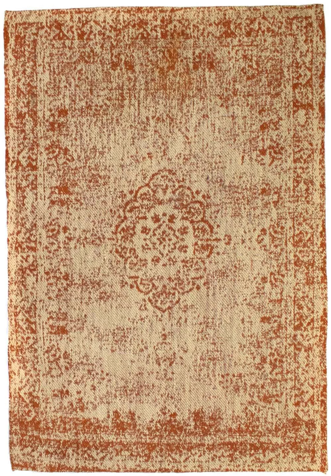 morgenland Wollteppich »Vintage Teppich handgetuftet beige«, rechteckig, Vi günstig online kaufen