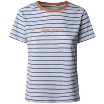 Pepe Jeans T-Shirt Nachhaltiges Kurzarm Damen T-Shirt in Blau mit günstig online kaufen