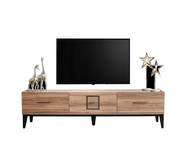 JVmoebel TV-Schrank Braun TV Ständer RTV Lowboard Sideboard Holzschrank Hol günstig online kaufen