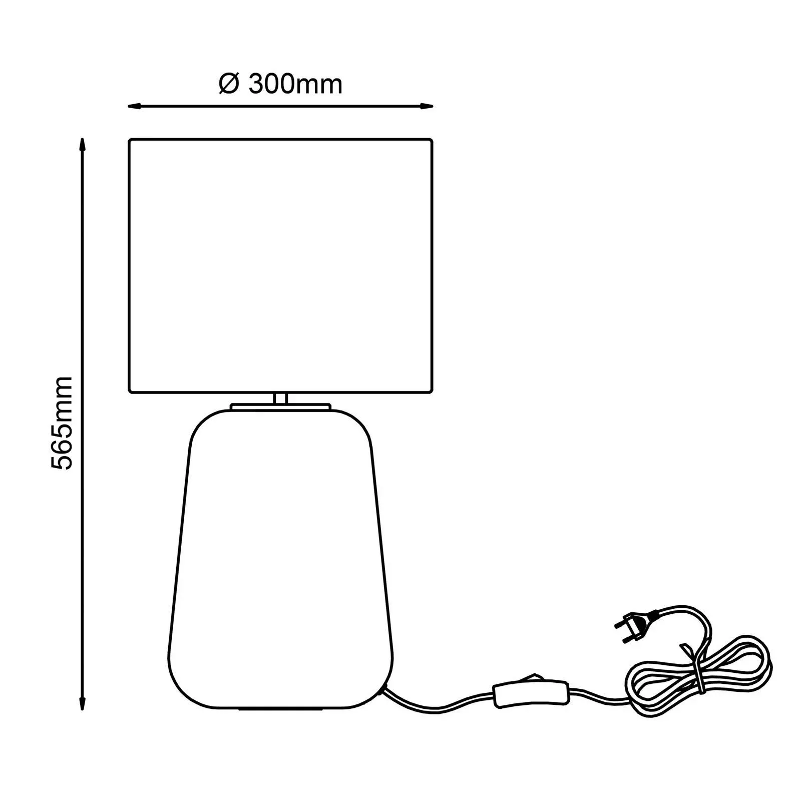 Brilliant Tischleuchte Hydra 56 cm Grau und Gelb günstig online kaufen