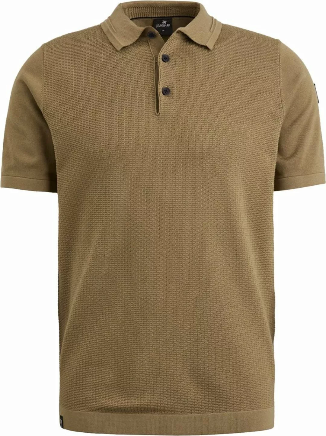 Vanguard Knitted Poloshirt Braun - Größe L günstig online kaufen