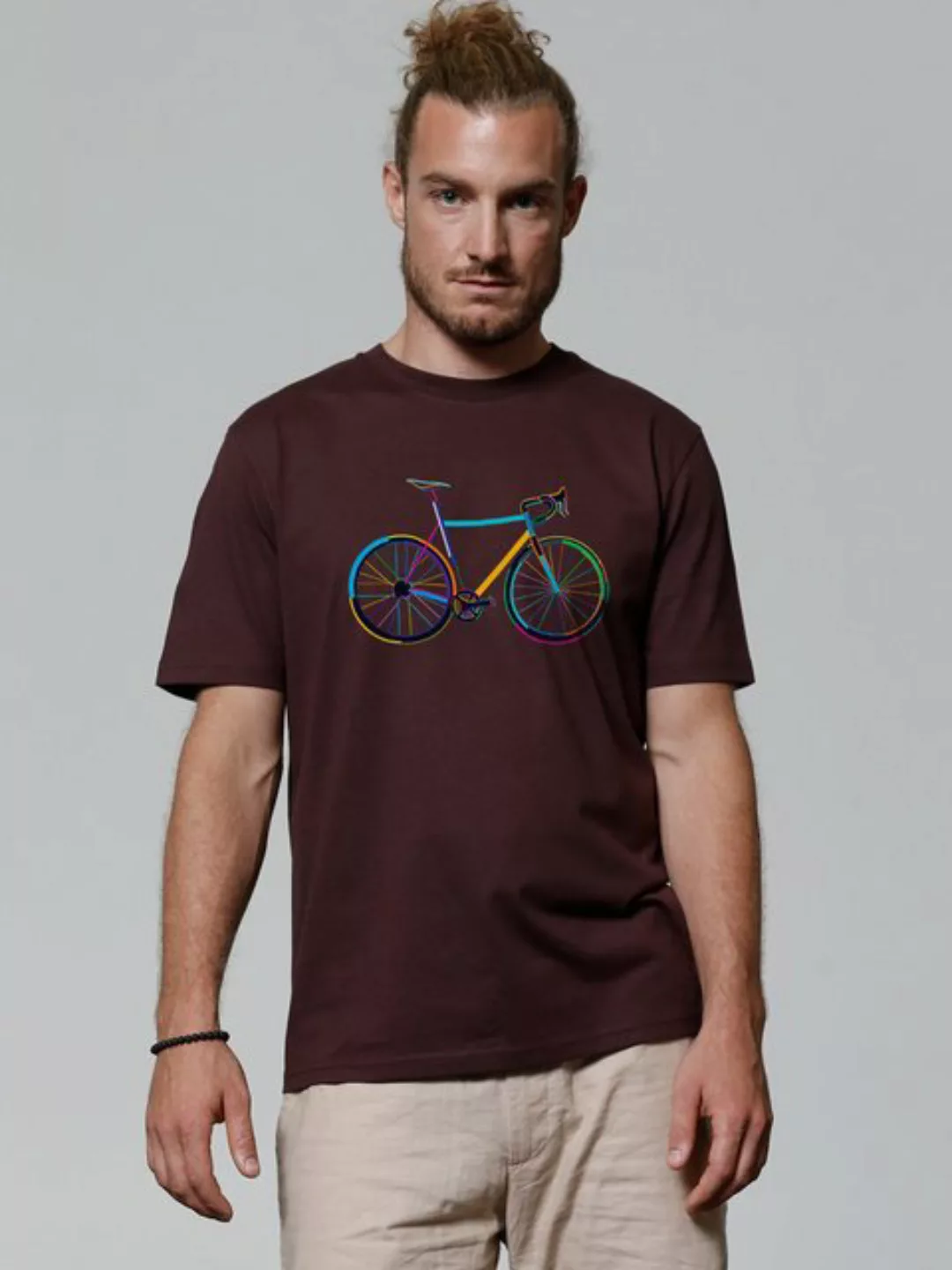 wat? Apparel Print-Shirt Fahrrad by night (1-tlg) günstig online kaufen