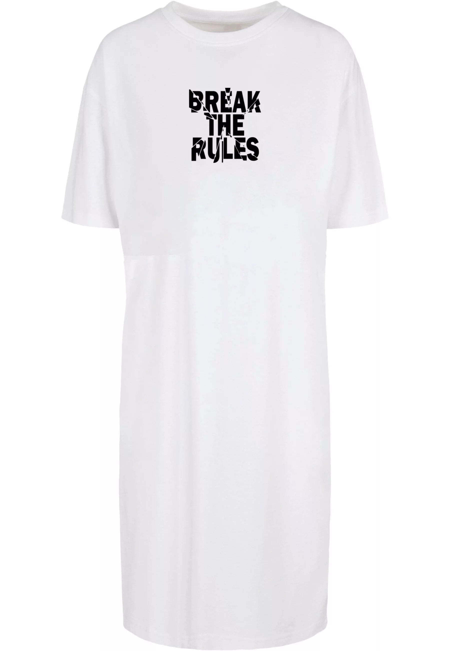 Merchcode Shirtkleid "Merchcode Damen Ladies Break The Rules 2 Oversized Sl günstig online kaufen