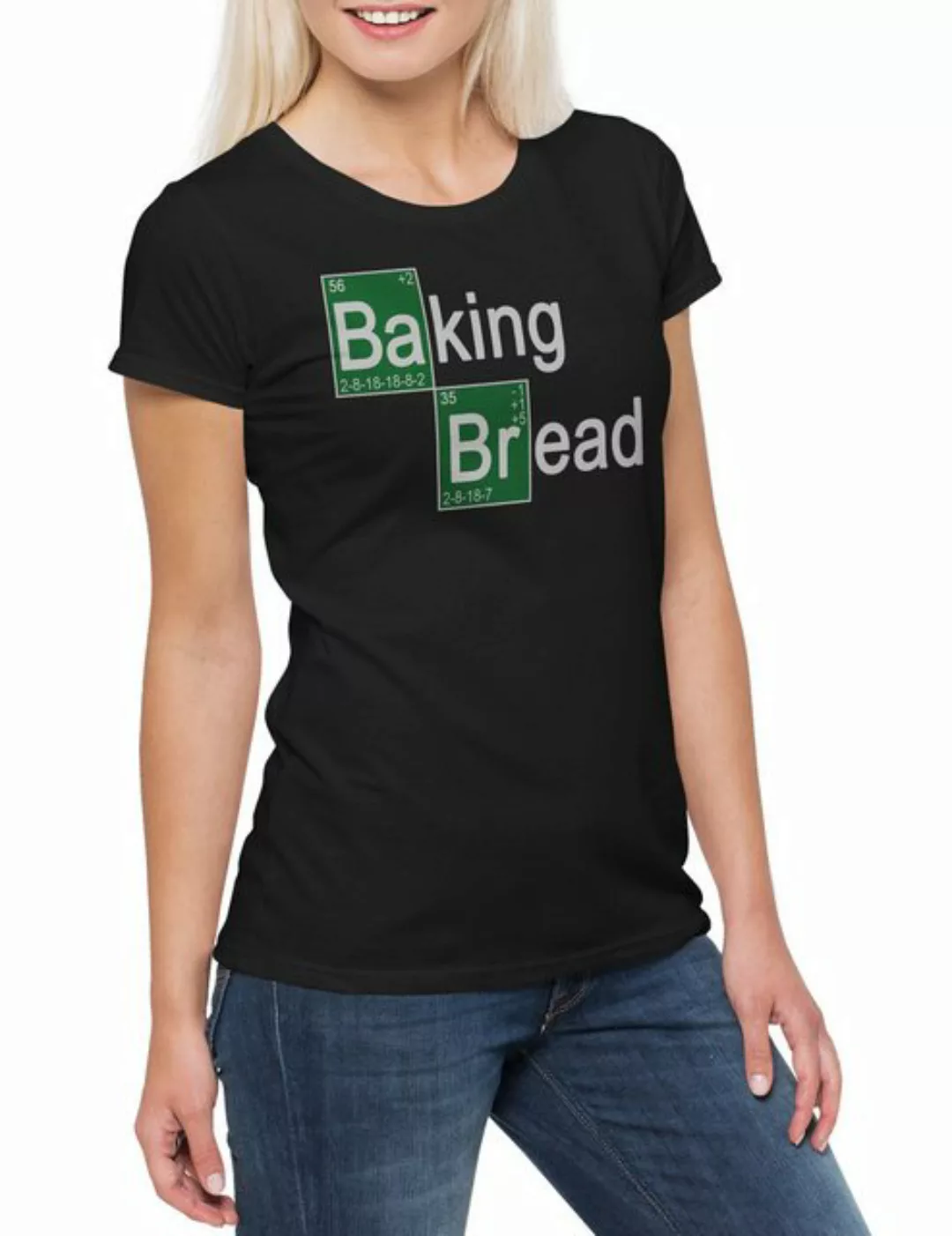 Urban Backwoods Print-Shirt Baking Bread II Damen T-Shirt Breaking Bäcker K günstig online kaufen