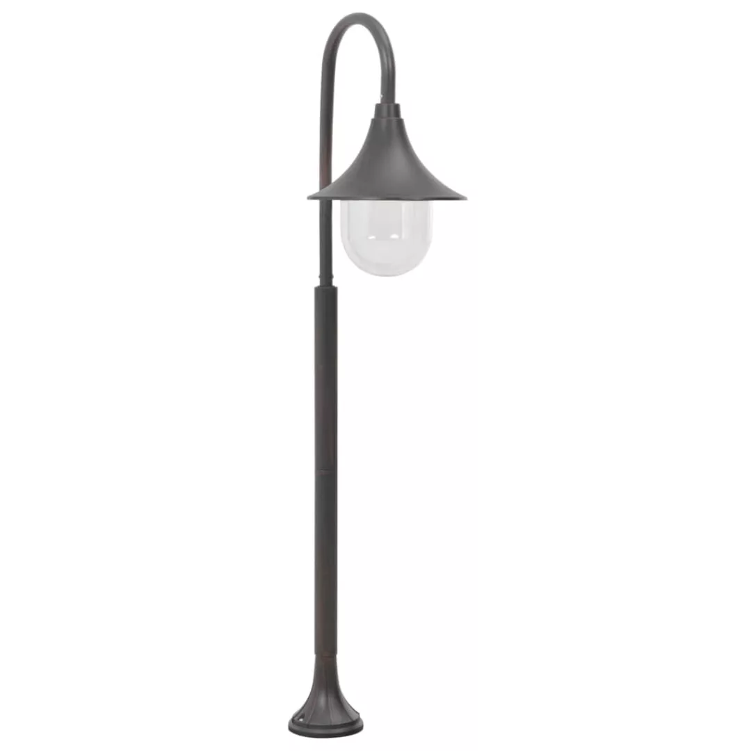 Garten-pollerleuchte E27 120 Cm Aluminium Bronzefarben günstig online kaufen