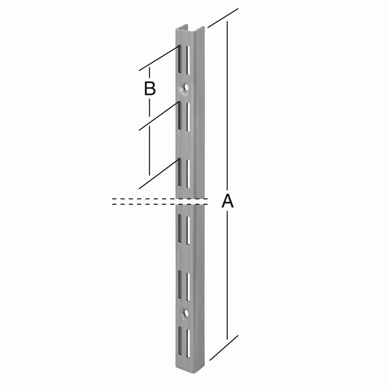 Trend Line Wandregalhalter TrendLine Wandschiene 2-reihig günstig online kaufen