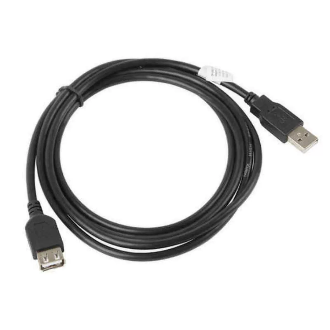 Verlängerungskabel Mit Usb Lanberg Stecker/steckdose 480 Mb/s Schwarz günstig online kaufen