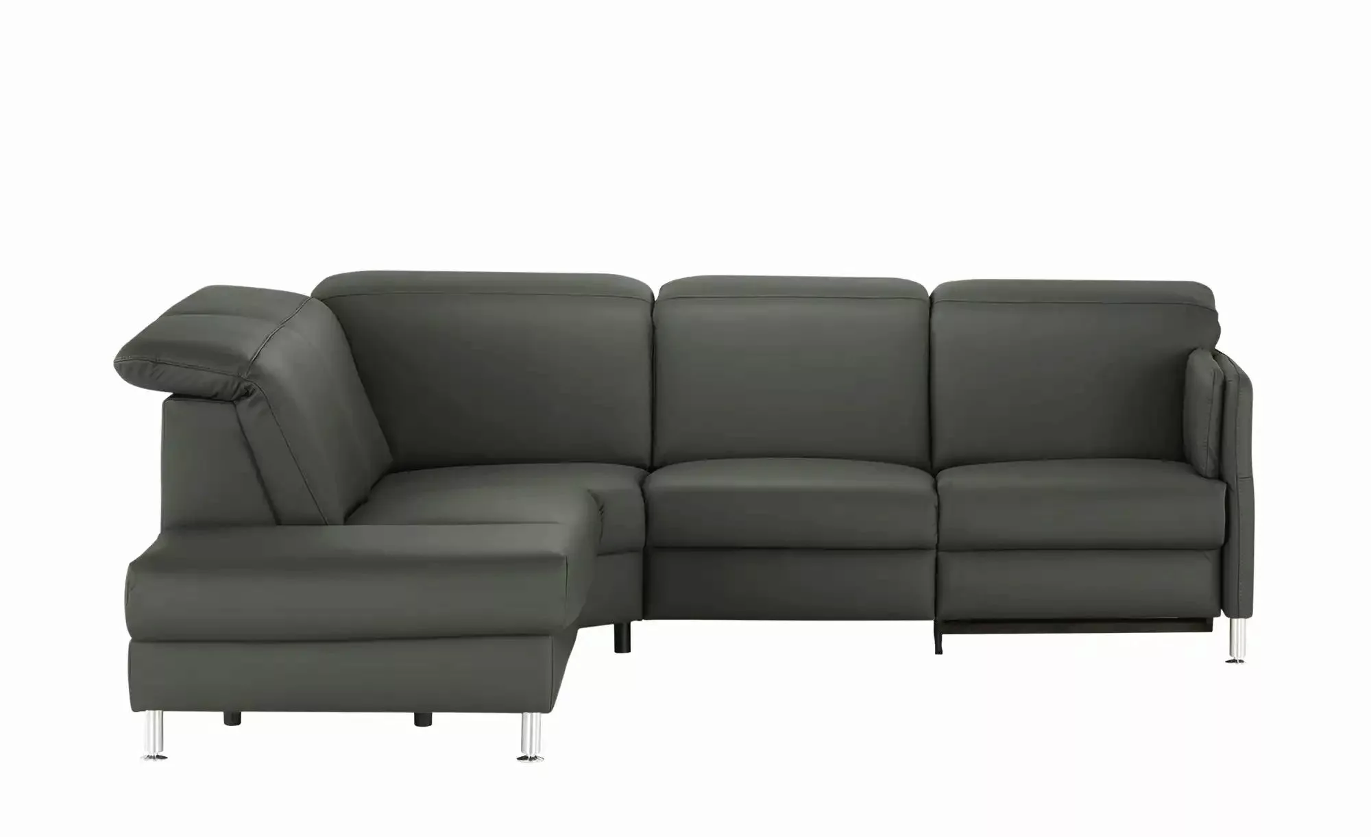 meinSofa Leder-Ecksofa  Leon ¦ grau ¦ Maße (cm): B: 259 H: 83 T: 236.0 Pols günstig online kaufen