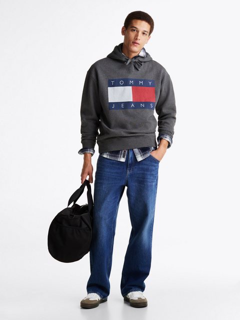 Tommy Jeans Sweatshirt TJM RLX MELANGE FLAG HOODIE mit bedruckten Markenlog günstig online kaufen