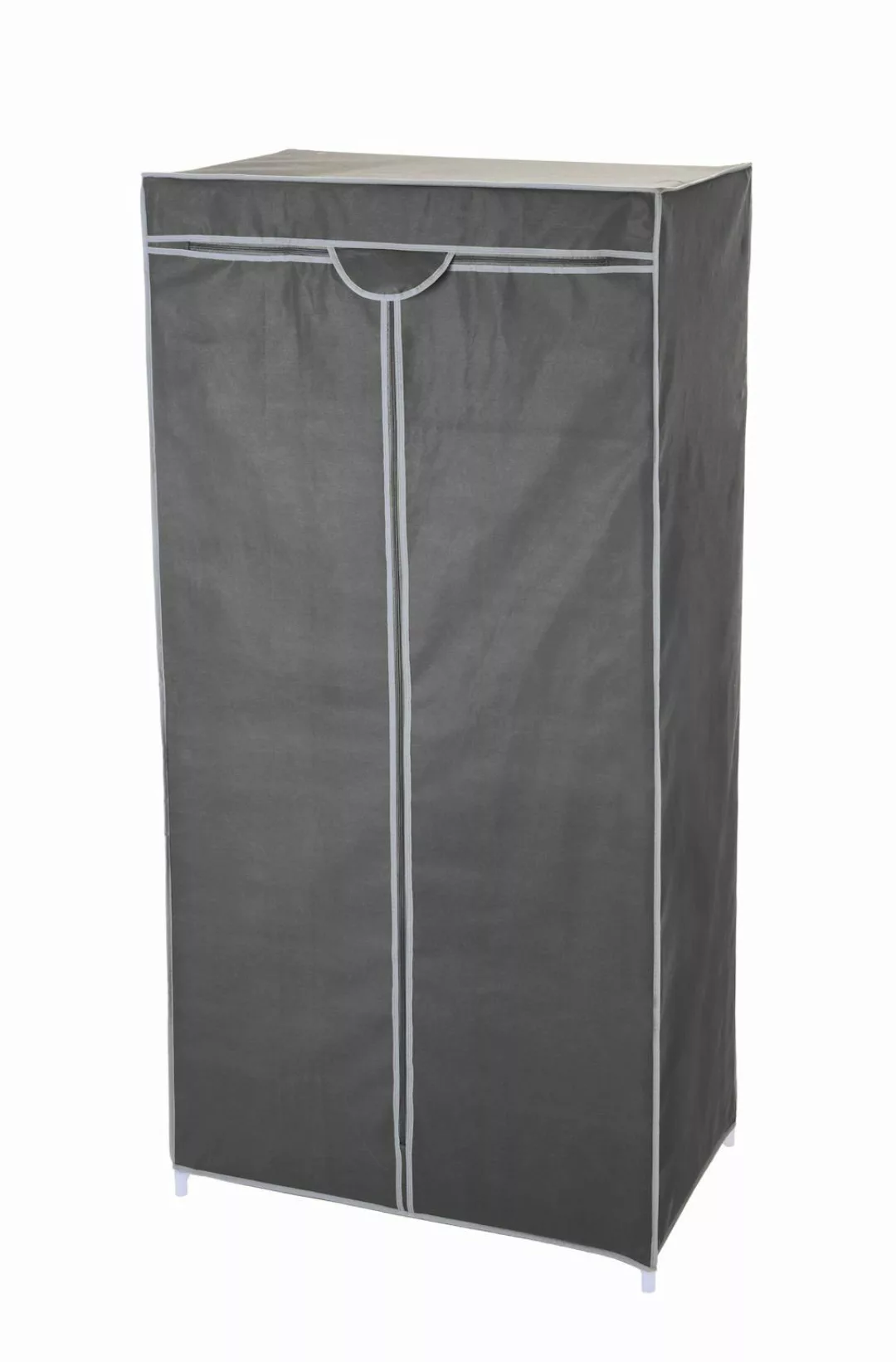 Spetebo Kleiderschrank Stoff Kleiderschrank grau - günstig online kaufen