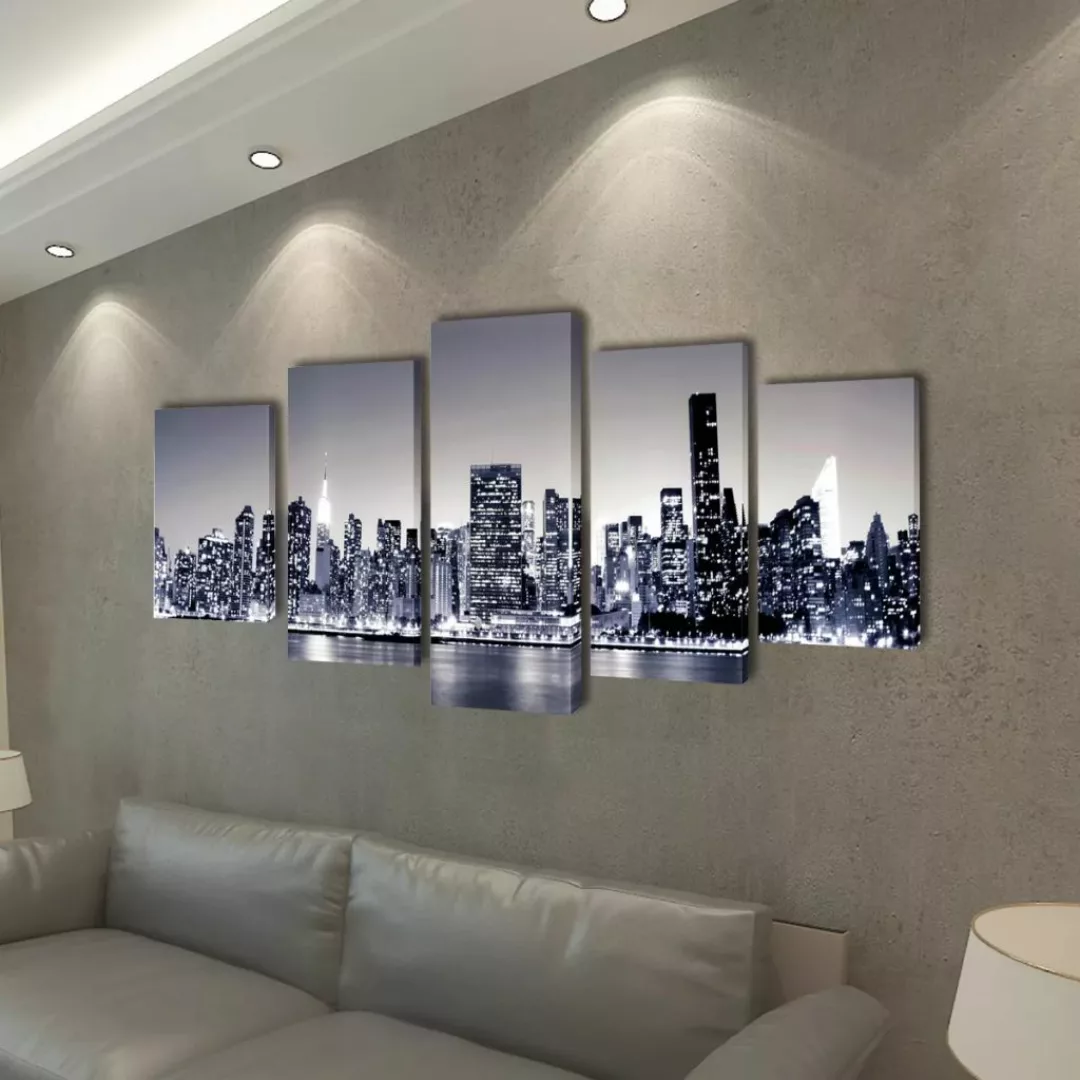 Bilder Dekoration Set Monochrome New York 100 X 50 Cm günstig online kaufen
