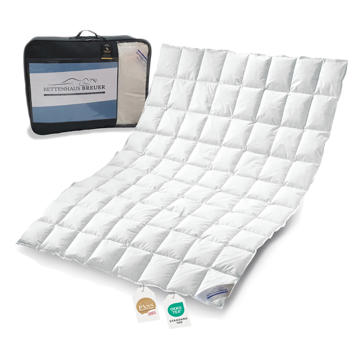 Daunenpass Sommer 100% Gänsedaunen Bettdecke Sommerdecke 240g 135x200 günstig online kaufen